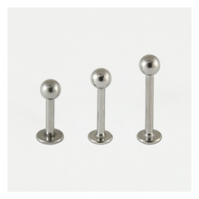 Load image into Gallery viewer, Steel Labret 1.2mm &amp; 1.6mm  316L Surgical Steel
