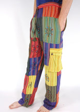 Load image into Gallery viewer, Block Print Cargo pocket Trousers