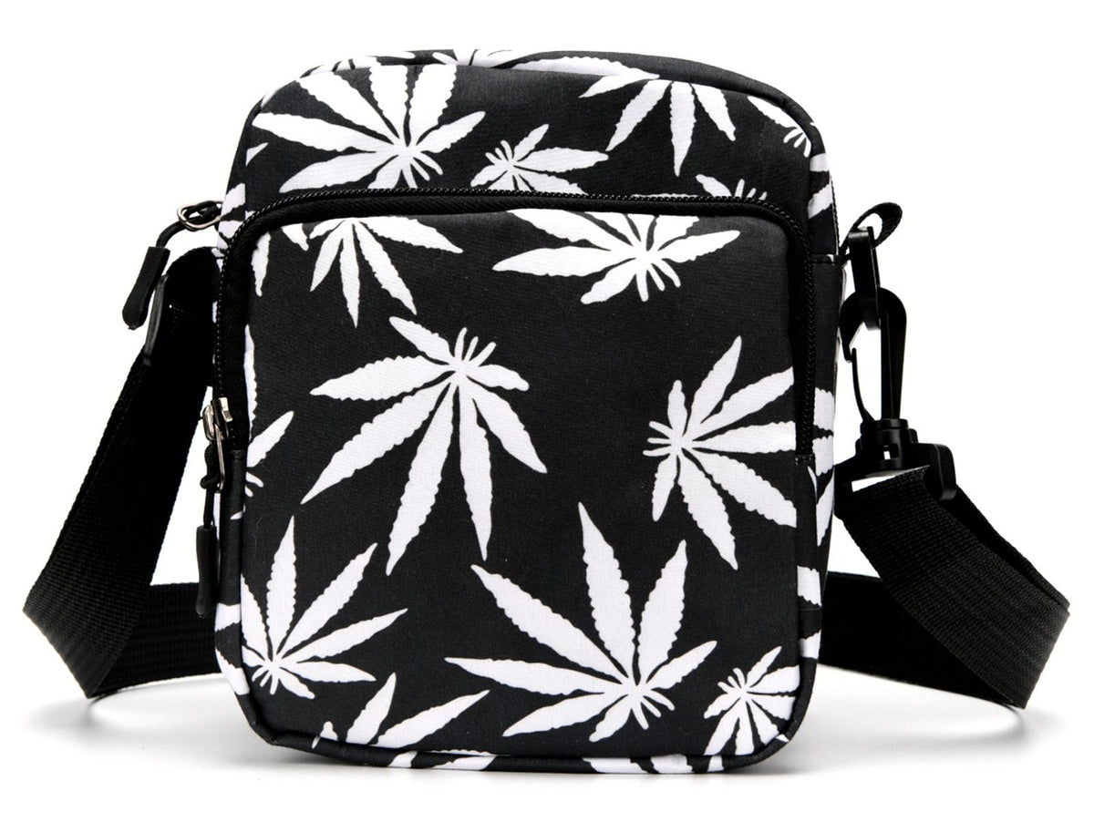 Mini B+W Ganja Leaves Messenger Bag