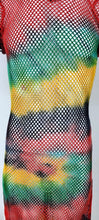 Load image into Gallery viewer, Rasta Tie Dye Mesh Dress