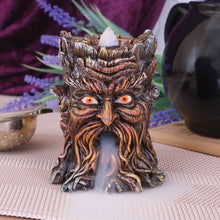 Load image into Gallery viewer, Aged Oak Tree Spirit Backflow Incense Burner