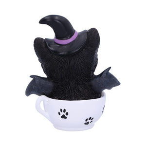 Kit-tea Novelty Tea Cup Witch Cat Figurine