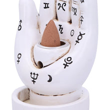 Load image into Gallery viewer, Palmistry Backflow Incense Burner - White