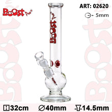 Load image into Gallery viewer, Boost Bouncer Glass Beaker Ice Bong Black – 32cm
