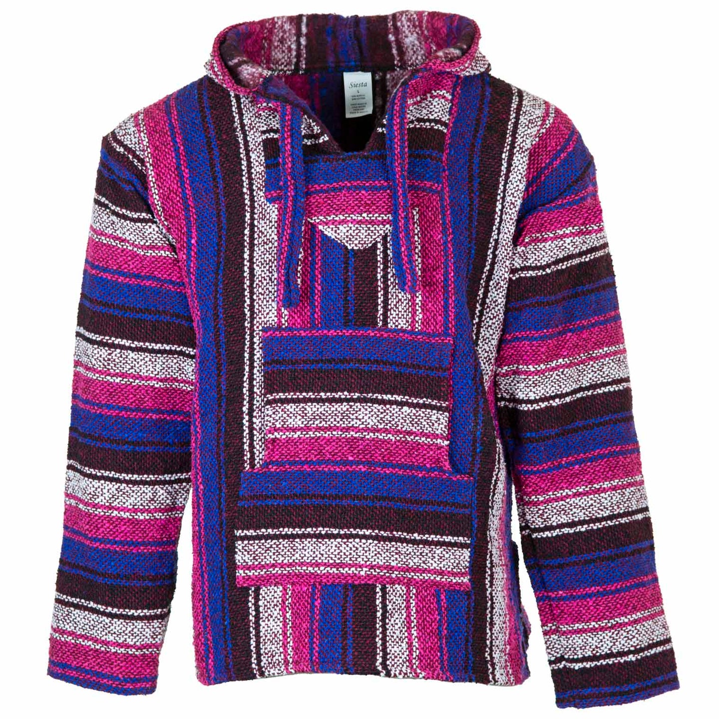 Mexican Baja Jerga Hoody - Mexican pink