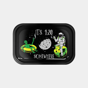 Metal Rolling Tray – Large (29cm x 19cm) - 420 SOMEWHERE