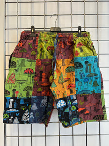 Patchwork Mushroom Shorts