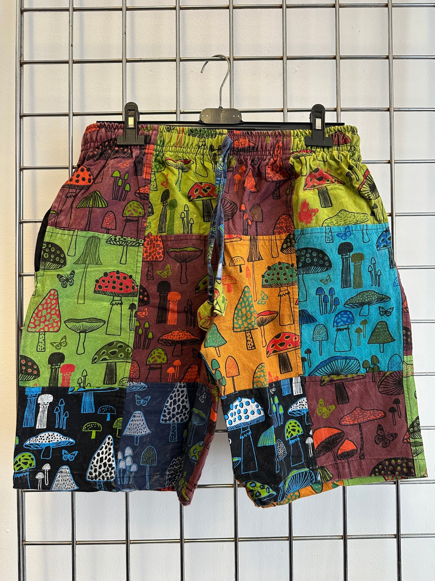 Patchwork Mushroom Shorts