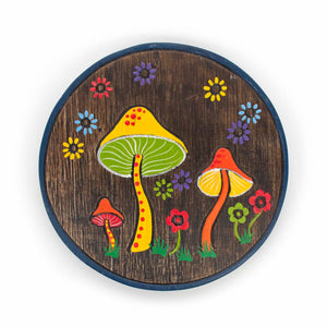 Mushroom Wooden Plaque