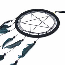 Load image into Gallery viewer, Black Pentacle Dreamcatcher
