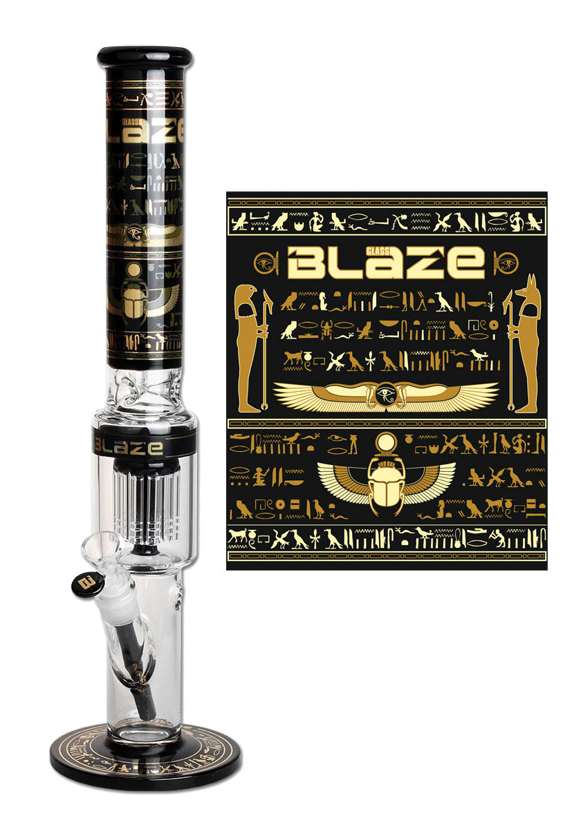 BLAZE Egypt Ice Bong with 10-Arm Percolator – 50cm