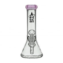 Load image into Gallery viewer, Sci-Fi 'Horizon' Glass Beaker Bong - Pink

