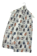 Load image into Gallery viewer, Cats &amp; Kittens Print Scarf - WHITE
