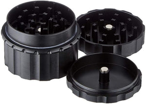 OCB Aluminium Herb Grinder with Diamond Cut Black Matte 50 mm