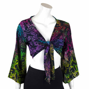 Mystic Mushroom Wrap Top