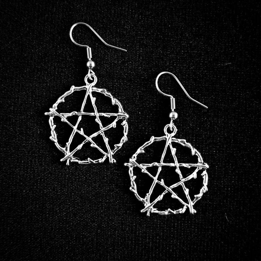 WICCA PENTAGRAM EARRINGS