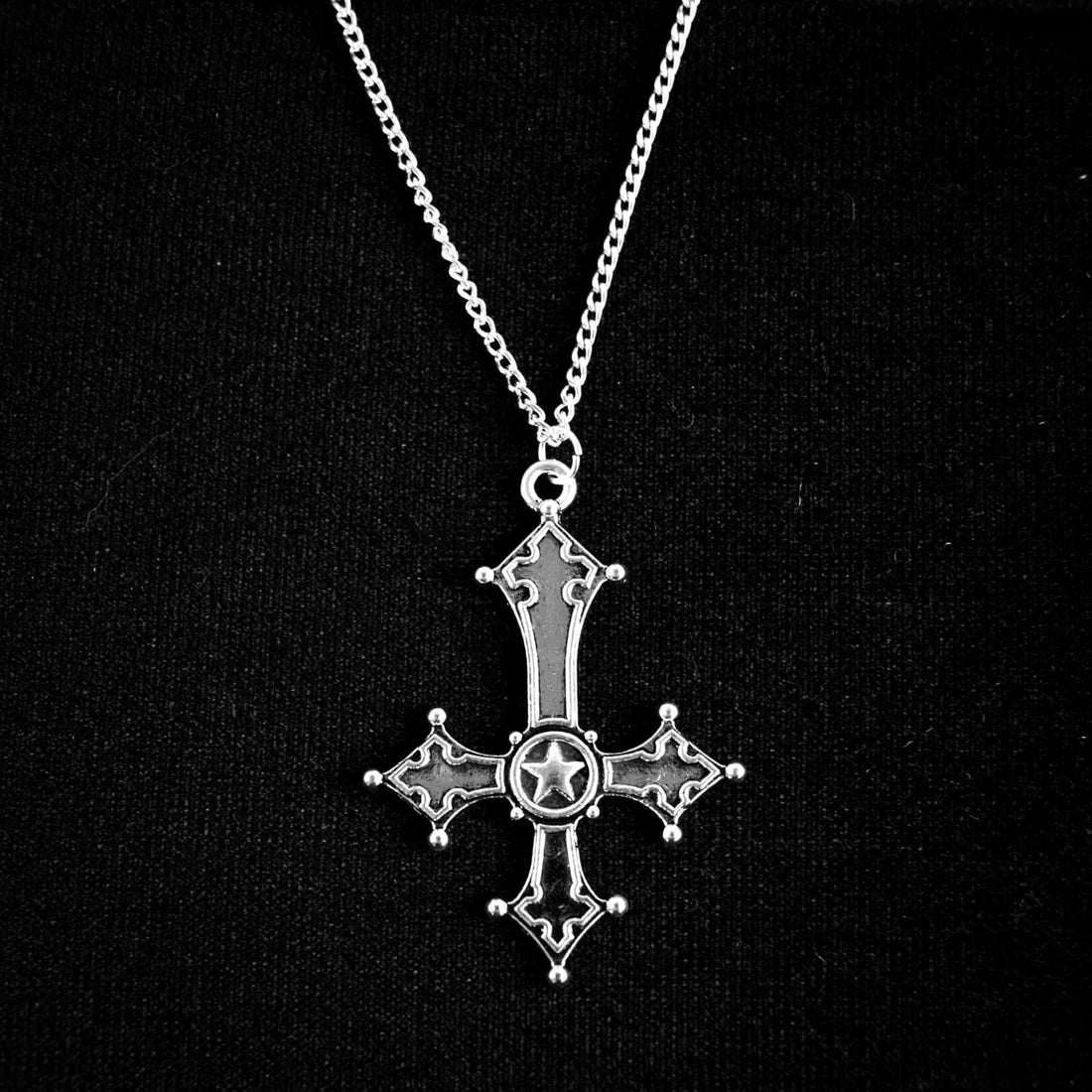 INVERTED CROSS NECKLACE