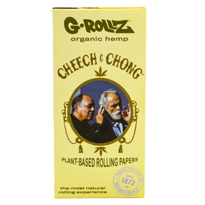 G-ROLLZ Cheech & Chong(TM) Classic Set 2 - Organic Hemp Extra Thin - 50 KS Papers + Tips & Tray