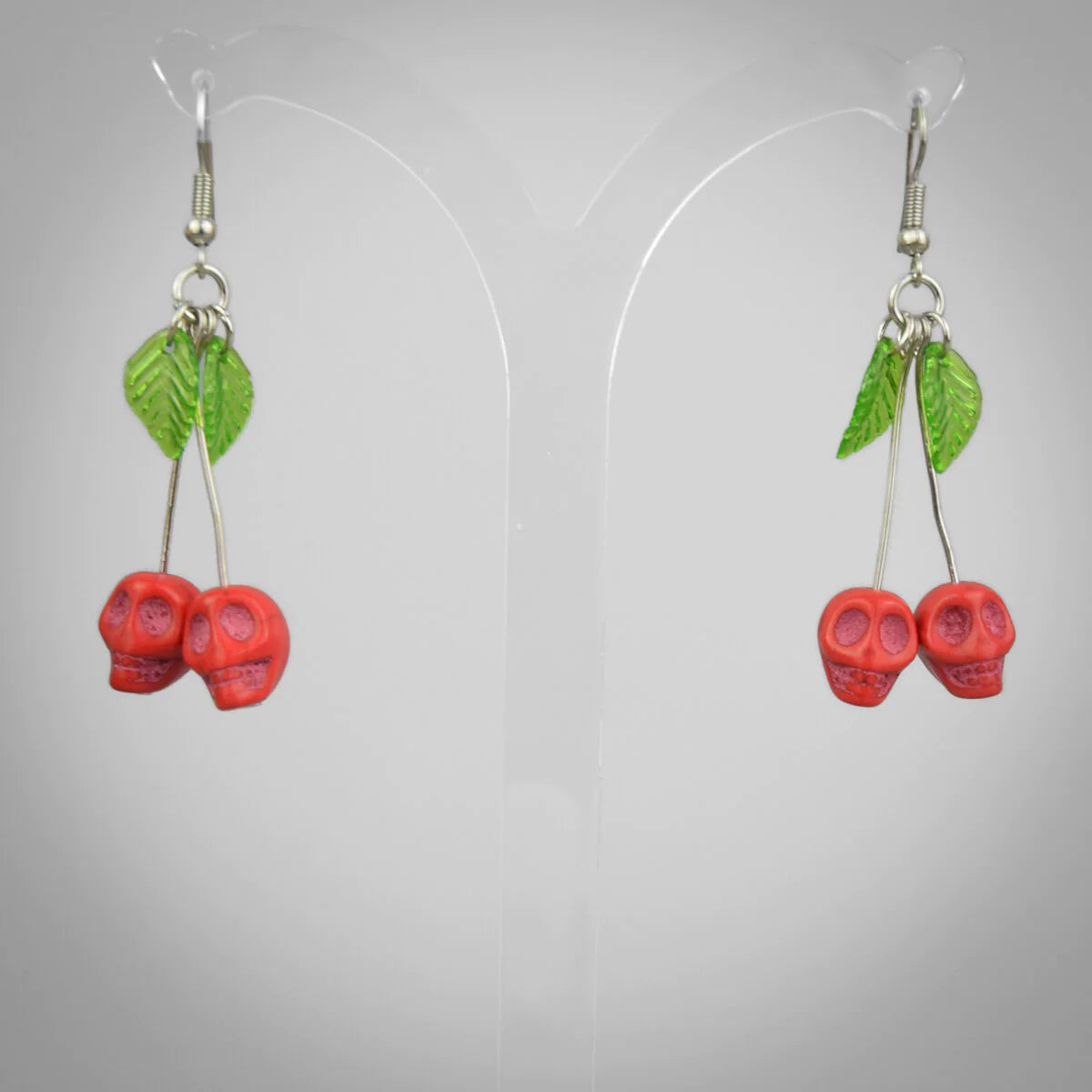 CHERRY SKULL EARRINGS