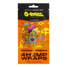 Load image into Gallery viewer, G-Rollz Orange Flavoured Hemp Wraps – 4 Pack
