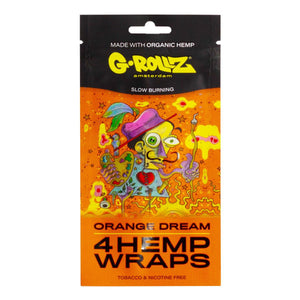 G-Rollz Orange Flavoured Hemp Wraps – 4 Pack