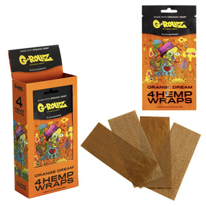 G-Rollz Orange Flavoured Hemp Wraps – 4 Pack