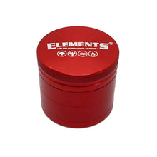 Load image into Gallery viewer, Elements Red Aluminium 4 Part Grinder – 40mm
