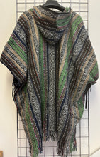 Load image into Gallery viewer, Brushed Cotton Gheri Hooded Poncho
