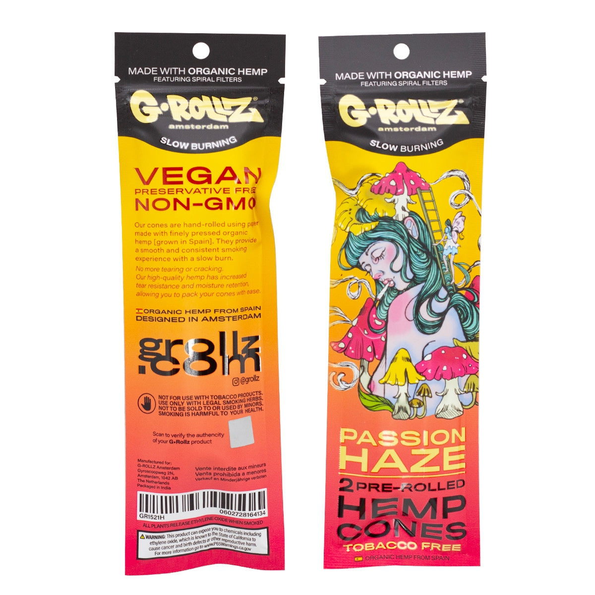 G-Rollz Passion Fruit Flavoured Pre-Rolled Hemp Cones