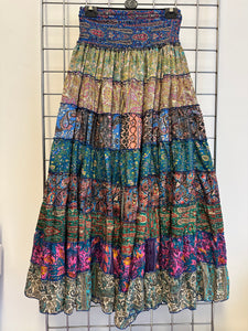 Recycled Saree Skirt/Dress