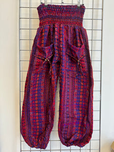 Cashmilon Trousers - RED & BLUE