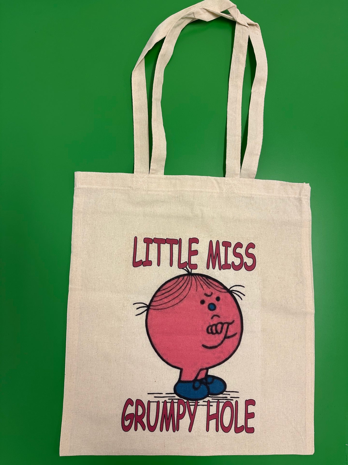 Little Miss Grumpy Hole Tote Bag
