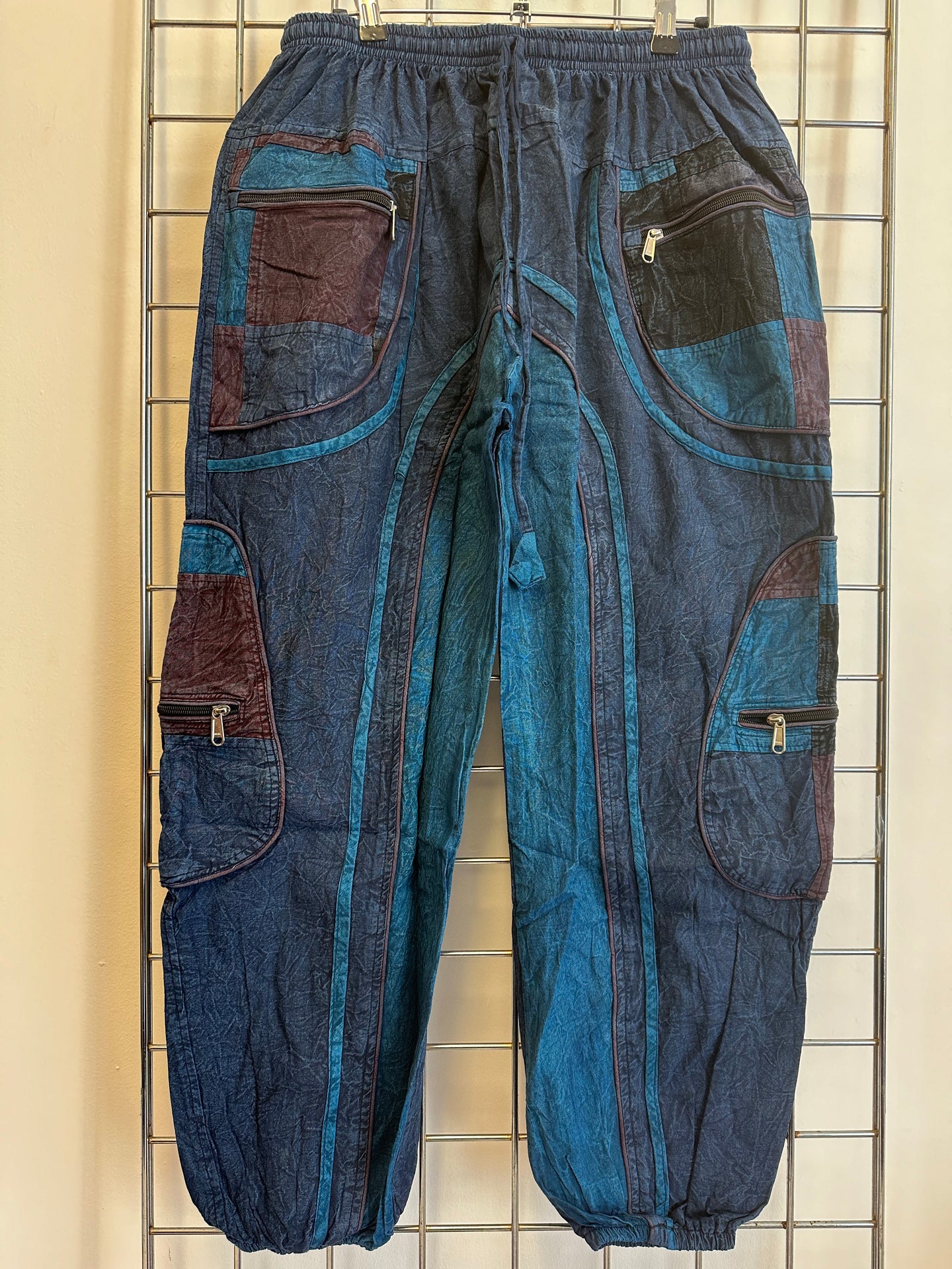 Acid Wash Trousers – NAVY (7)