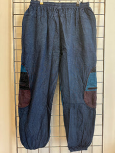 Acid Wash Trousers – NAVY (7)