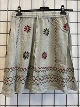 Load image into Gallery viewer, Short Embroidered Skirt - LIGHT GREY
