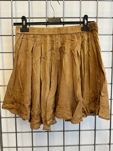 Short Embroidered Skirt - BEIGE/SANDY