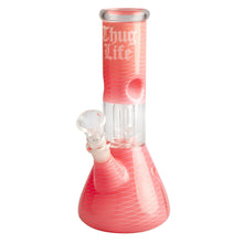 Load image into Gallery viewer, Thug Life Glass Pink Beaker Bong - 21cm
