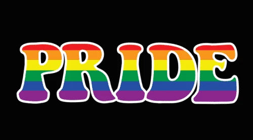 Pride/Equality Flags – PRIDE, BLACK BACKGROUND – Fresh Garbage