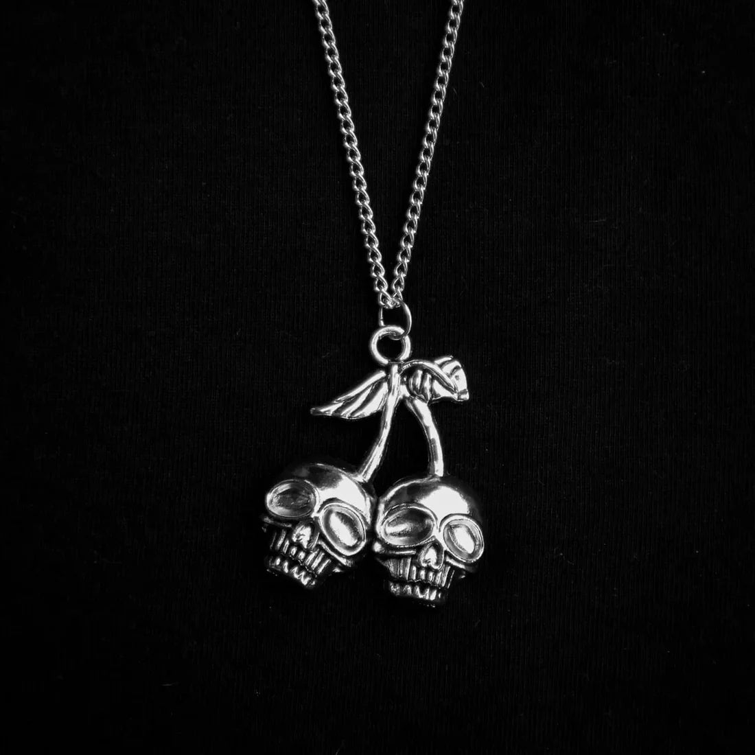 Cherry Skull Necklace