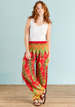 Load image into Gallery viewer, Red Peacock Trouser - Free size
