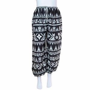 Cat Print trousers - Black