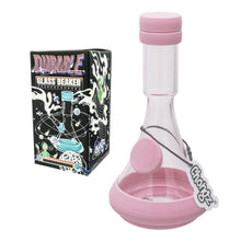 Load image into Gallery viewer, Chongz Glass 20cm Ice Water Pipe with Pink Silicon Accents
