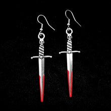 Load image into Gallery viewer, BLOODY DAGGER EARRINGS
