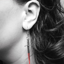 Load image into Gallery viewer, BLOODY DAGGER EARRINGS
