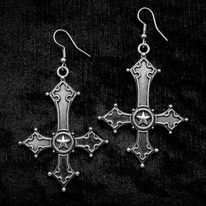 INVERTED CROSS EARRINGS