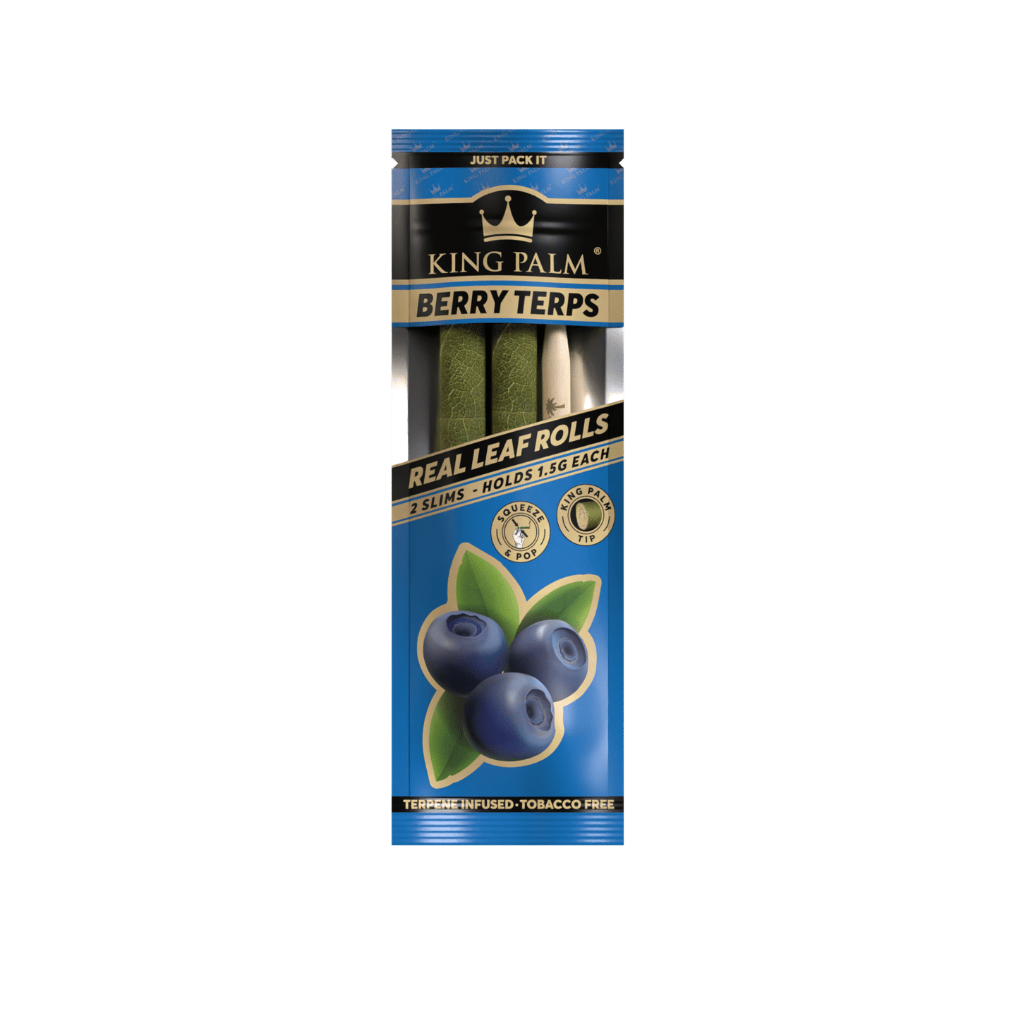 KING PALM BERRY TERPS - TERPENE INFUSED PALM LEAF BLUNTS - MINI PACK OF 2