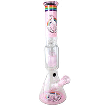 Load image into Gallery viewer, Black Leaf 'Bitch' Boxed Percolator Glass Beaker Bong &amp; Grinder Set
