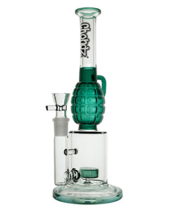 Chongz Glass "Spanish Bombs" Teal 35cm Waterpipe