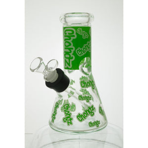 Chongz GLOW IN THE DARK Glass 20cm "Multi Chongz" Bong