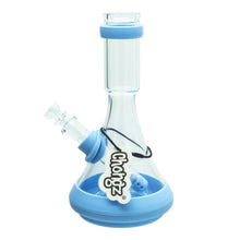 Load image into Gallery viewer, Chongz Glass 20cm Ice Water Pipe with Blue Silicon Accents
